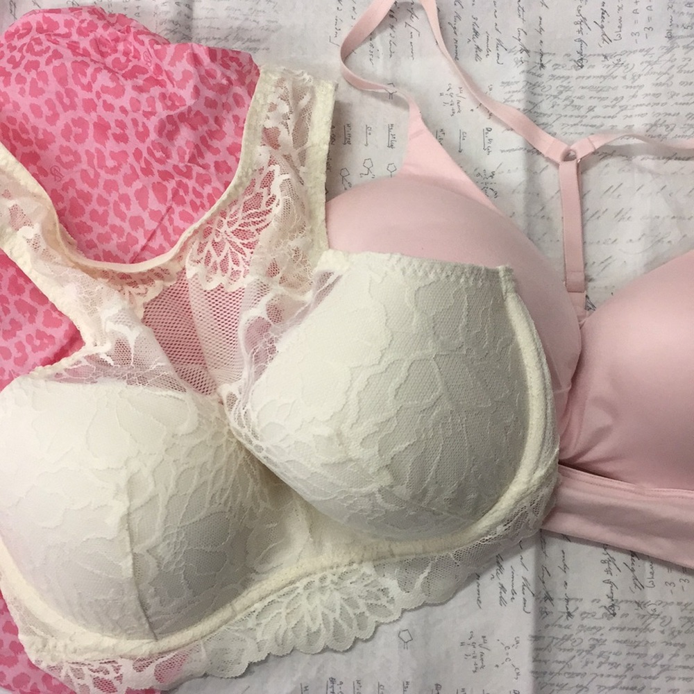 Victoria Secret Pink bralette Bundle Small DD 32DD